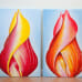 Closed Tulip and Closed Tulip II - originals