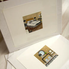 Modern Bachelor Bedroom - print
