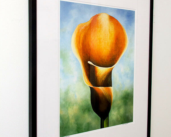 Calla Me - framed limited edition left