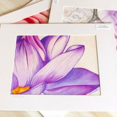 Purple Lotus - print