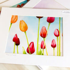 Calla from Above - print
