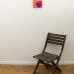 Pink Calla on Orange - original with chair