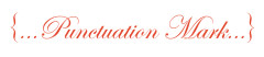 Punctuation Mark