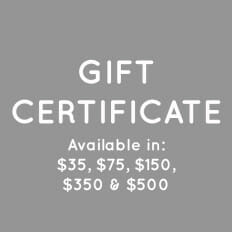 Gift Certificate - amount options