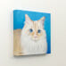 Frisky, the Kitty - original pet portrait, left