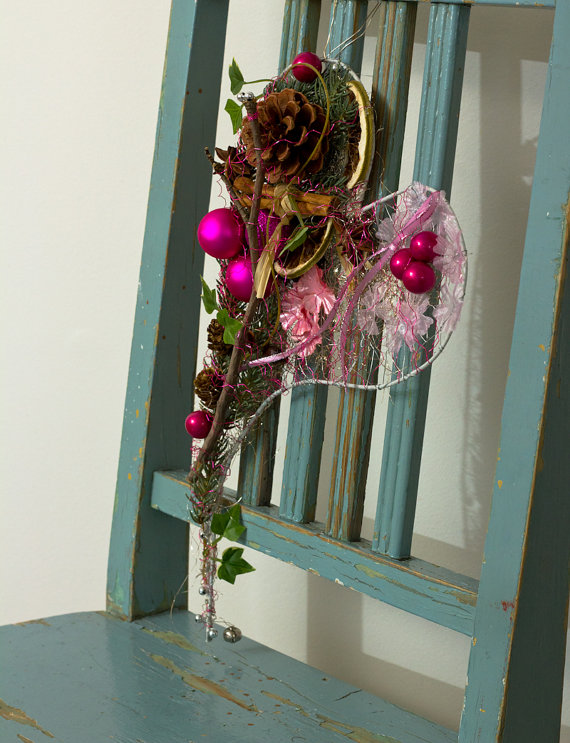 Marita Sunefors Larsson pink heart wreath