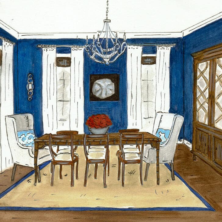 Hamptons Diningroom - original front