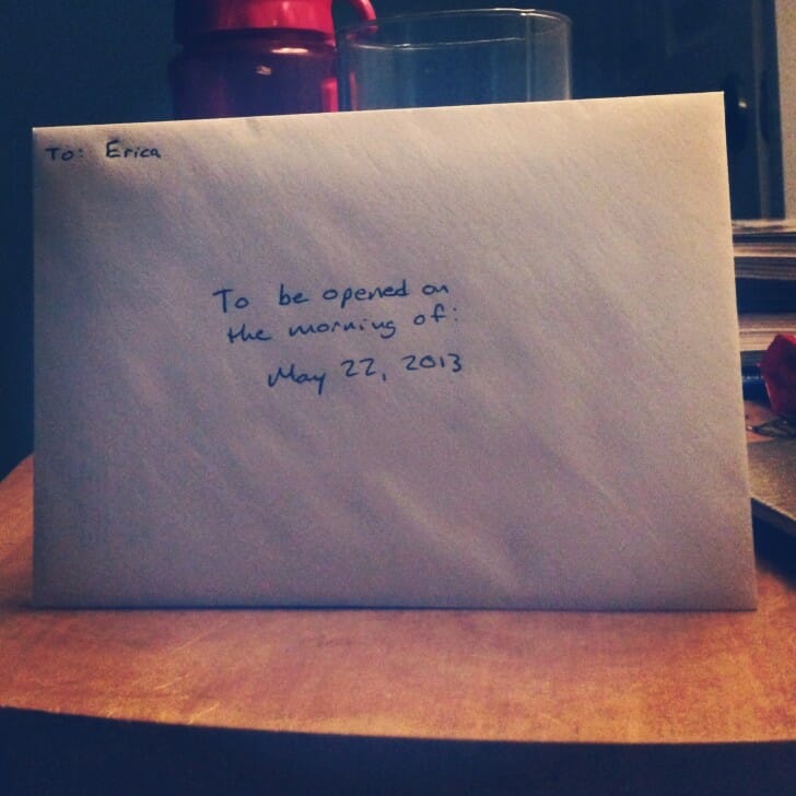 Birthday morning envelope 2013