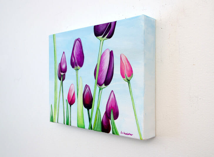 Field of Purple Tulips - Spring Art Auction 2013, right