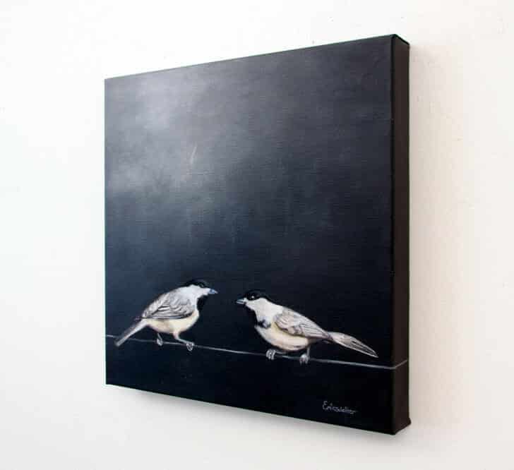 Two Birds on a Wire - Spring Art Auction 2013, right