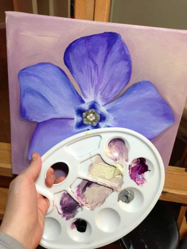 Periwink-Wink, original painting in progress