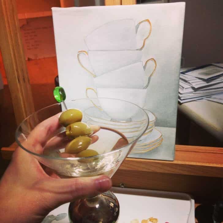 Afternoon Tea with a martini on the side