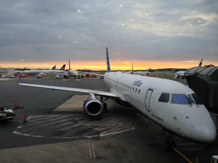 Sunrise at the airport