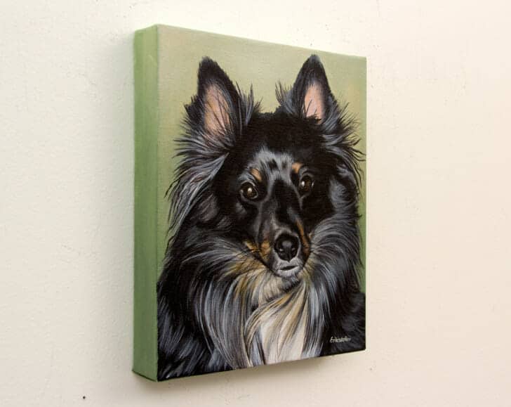 Austin's Pet Portrait - original painting, right