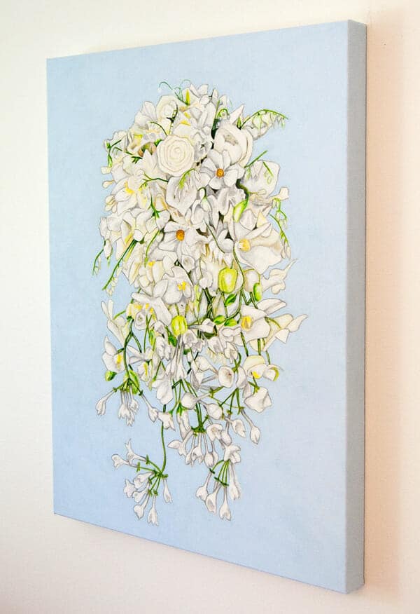 Sweden's Crownprincess Victoria's bridal bouquet painting