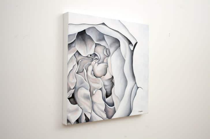Melanie's Bridal Bouquet - original painting by Erica Eriksdotter