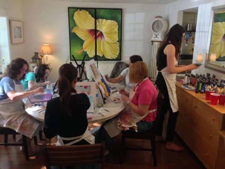 Cocktails & Canvases, Painting Event, October 5, 2013