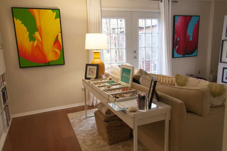 Yellow June, Red June - original paintings and Stella & Dot jewelry