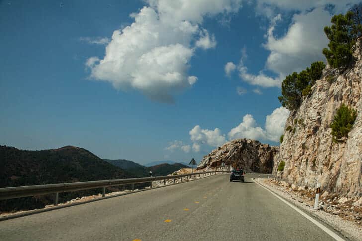 Driving to Ronda, Spain