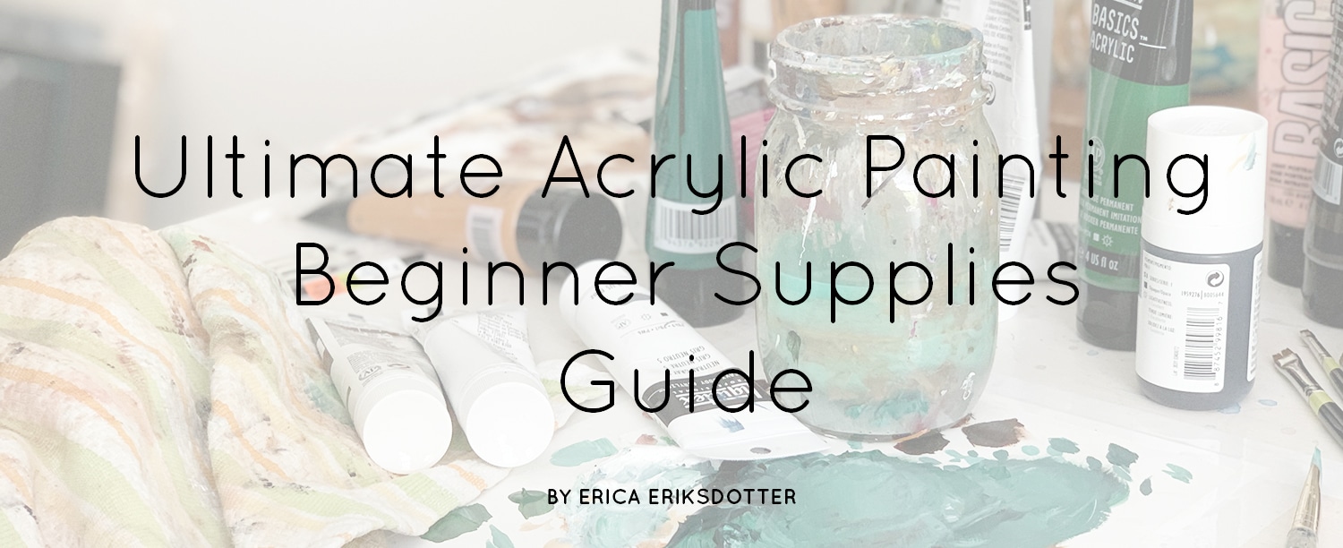 beginner supplies for acrylic painters