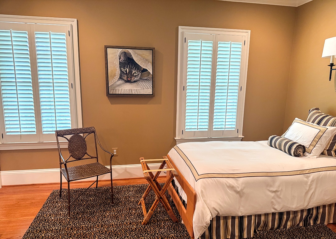 Heirloom pet portrait displayed in a collector’s home.